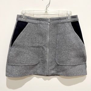 🐻‍❄️Gray felt wool mini skirt🐻‍❄️